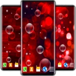 red bubble hd live wallpaper android application logo